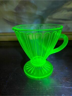 Uranium Glass Creamer
